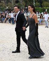 MFW - Amy Jackson And Ed Westwick At Alberta Ferretti