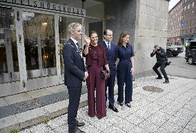 Sweden's Crown Princess Victoria and Sweden's Prince Daniel in Finland