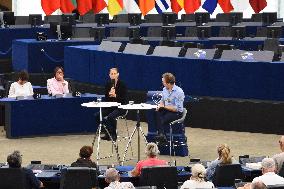 Cynthia Fleury at the European Parliament - Strasbourg