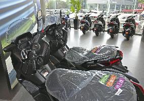 Japanese motor bikes in China