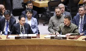 Ukrainian President Zelenskyy at U.N. Security Council