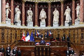 King Charles Visit To France - Speech In The Senate