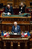 King Charles Visit To France - Senate Address