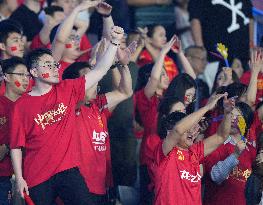 (SP)CHINA-HANGZHOU-ASIAN GAMES-FOOTBALL-MEN'S SECOND ROUND-GROUP A-MYA VS CHN (CN)