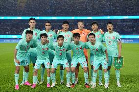 (SP)CHINA-HANGZHOU-ASIAN GAMES-FOOTBALL-MEN'S SECOND ROUND-GROUP A-MYA VS CHN (CN)