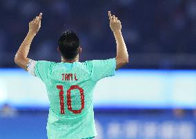 (SP)CHINA-HANGZHOU-ASIAN GAMES-FOOTBALL-MEN'S SECOND ROUND-GROUP A-MYA VS CHN (CN)