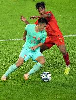 (SP)CHINA-HANGZHOU-ASIAN GAMES-FOOTBALL-MEN'S ROUND-GROUP A-MYA VS CHN (CN)