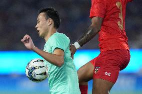 (SP)CHINA-HANGZHOU-ASIAN GAMES-FOOTBALL-MEN'S ROUND-GROUP A-MYA VS CHN (CN)