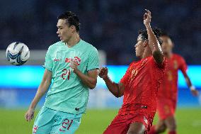 (SP)CHINA-HANGZHOU-ASIAN GAMES-FOOTBALL-MEN'S ROUND-GROUP A-MYA VS CHN (CN)