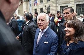 King Charles Visit To France - Walkabout Toward Notre-Dame de Paris