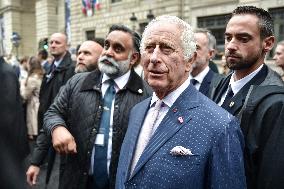 King Charles Visit To France - Walkabout Toward Notre-Dame de Paris