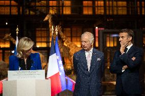 King Charles Visit To France - Visit To The Museum Of Natural History