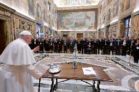 Pope Francis During An Private Audience Audience - Vatican