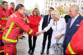 King Charles Visit To France - Visit To Notre-Dame de Paris
