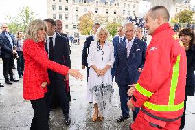 King Charles Visit To France - Visit To Notre-Dame de Paris