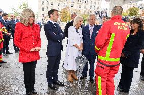 King Charles Visit To France - Visit To Notre-Dame de Paris