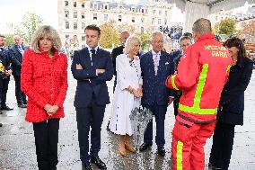 King Charles Visit To France - Visit To Notre-Dame de Paris