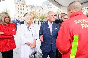 King Charles Visit To France - Visit To Notre-Dame de Paris
