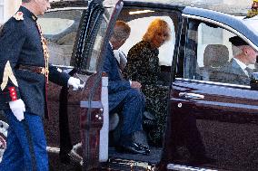 King Charles III and Queen Camilla at the Elysee Palace - Paris