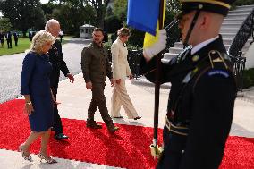 Bidens Welcome President Volodymyr Zelenskyy and Mrs. Olena Zelenska of Ukraine