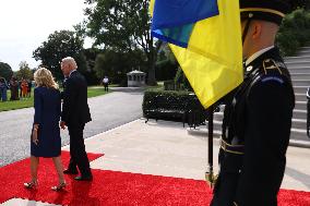 Bidens Welcome President Volodymyr Zelenskyy and Mrs. Olena Zelenska of Ukraine
