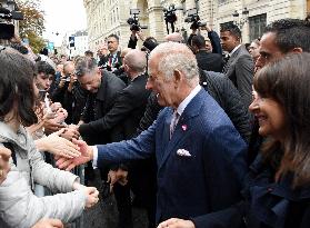 King Charles Visit To France - Visit To Notre-Dame