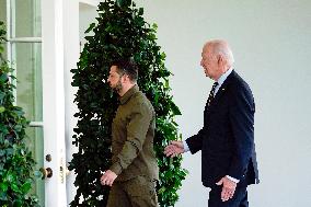 Zelensky And Biden Meet At The White House - Washington