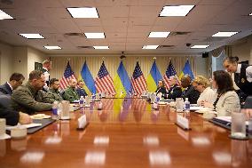 Zelensky Visits The Pentagon - Washington