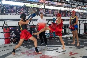 (SP)LAOS-VIENTIANE-WUSHU-ASIAN GAMES-TRAINING