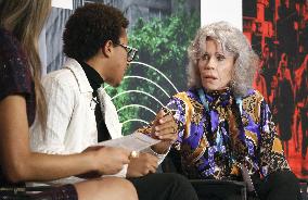 Jane Fonda at environmental talk event