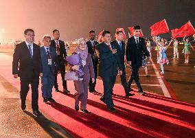 CHINA-ZHEJIANG-HANGZHOU-ASIAN GAMES-MALAYSIAN DEWAN RAKYAT SPEAKER-ARRIVAL (CN)