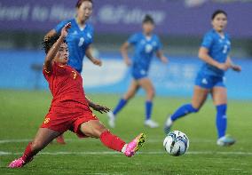 (SP)CHINA-HANGZHOU-ASIAN GAMES-FOOTBALL-WOMEN'S ROUND-GROUP A-CHN VS MGL (CN)