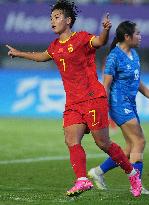 (SP)CHINA-HANGZHOU-ASIAN GAMES-FOOTBALL-WOMEN'S ROUND-GROUP A-CHN VS MGL (CN)