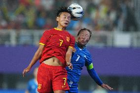 (SP)CHINA-HANGZHOU-ASIAN GAMES-FOOTBALL-WOMEN'S ROUND-GROUP A-CHN VS MGL (CN)