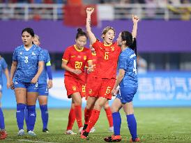 (SP)CHINA-HANGZHOU-ASIAN GAMES-FOOTBALL-WOMEN'S ROUND-GROUP A-CHN VS MGL (CN)