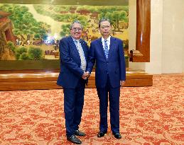 CHINA-BEIJING-ZHAO LEJI-PRESIDENT OF THE CENTRAL AMERICAN PARLIAMENT-TALKS (CN)