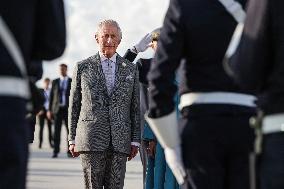 King Charles Visit To France - At Bordeaux Merignac Airport