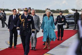 King Charles Visit To France - At Bordeaux Merignac Airport