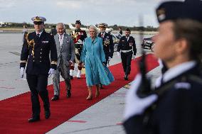 King Charles Visit To France - At Bordeaux Merignac Airport