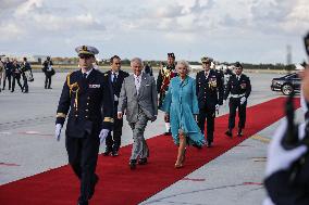 King Charles Visit To France - At Bordeaux Merignac Airport