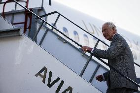 King Charles Visit To France - At Bordeaux Merignac Airport