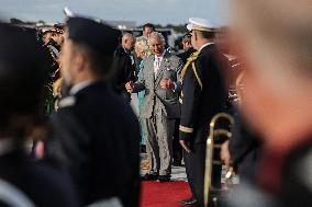 King Charles Visit To France - At Bordeaux Merignac Airport