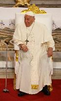 Pope Francis Visits Marseille - At the Basilica of Notre Dame de la Garde