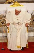 Pope Francis Visits Marseille - At the Basilica of Notre Dame de la Garde