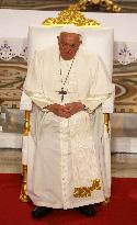 Pope Francis Visits Marseille - At the Basilica of Notre Dame de la Garde