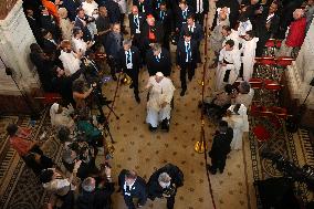 Pope Francis Visits Marseille - At the Basilica of Notre Dame de la Garde