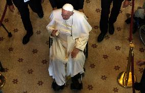 Pope Francis Visits Marseille - At the Basilica of Notre Dame de la Garde