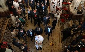 Pope Francis Visits Marseille - At the Basilica of Notre Dame de la Garde