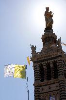 Pope Francis Visits Marseille - At the Basilica of Notre Dame de la Garde