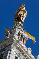 Pope Francis Visits Marseille - At the Basilica of Notre Dame de la Garde